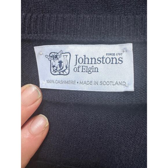 Johnston of Elgin Scotland Cashmere Sweater 2XL Monterey Peninsula Pebble Beach - Picture 9 of 11